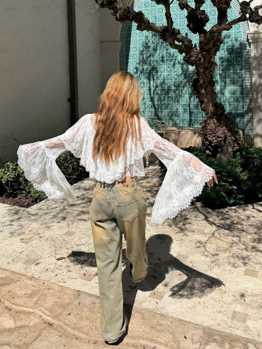 SEA New York White Lace Holden Blouse